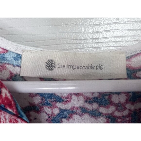 Impeccable Pig Women’s Large Tank Top Multicolored Soft V Neck EUC - Picture 4 of 6